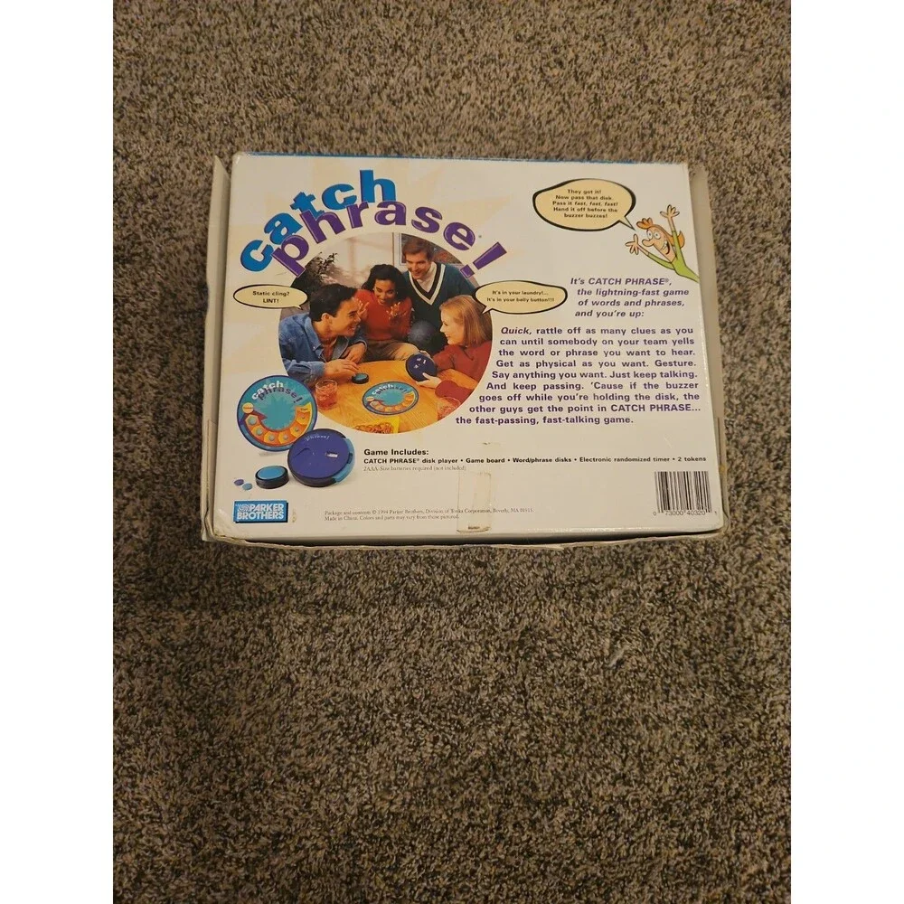 1994 Catch Phrase Game 100% COMPLETE WORKS Parker Brothers 90s Words